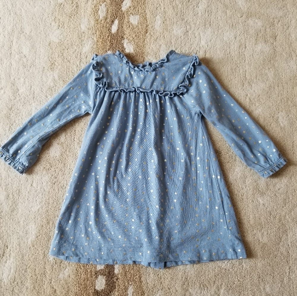 Boden jersey star dress size 6-12 m